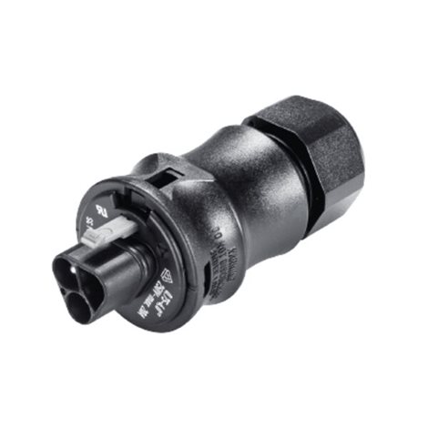 96.032.4053.1 vidlice na kabel gesis RST, 3-pól, průchodka 6-10mm, šroubové svorky, černá