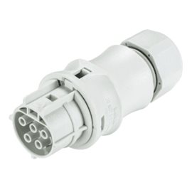 96.051.4053.0 zásuvka na kabel gesis RST, 5-pól, průchodka 6-10mm, šroubové svorky, šedá