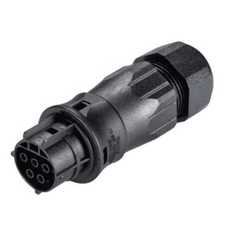 96.051.4553.1 Zásuvka na kabel gesis RST, 5-pól, průchodka 13-18mm, šroubové svorky, černá