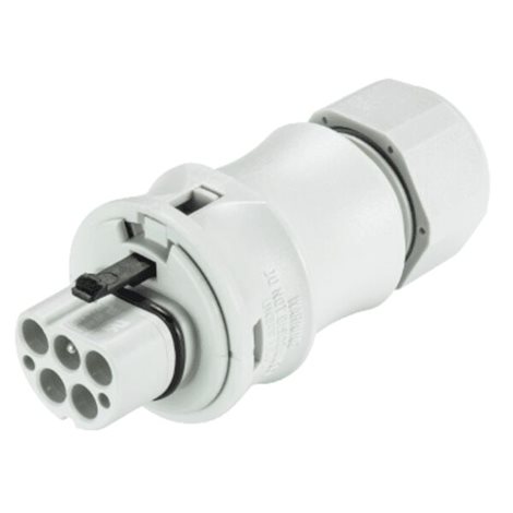 96.052.4053.0 vidlice na kabel gesis RST, 5-pól, průchodka 6-10mm, šroubové svorky, šedá