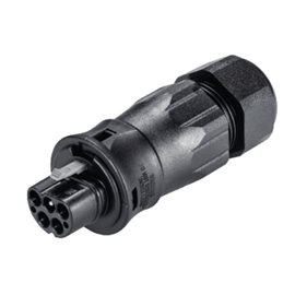96.052.4553.1 Vidlice na kabel gesis RST, 5-pól, průchodka 13-18mm, šroubové svorky, černá