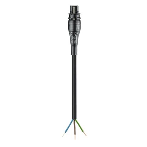 96.232.1004.1 Kabel 3x1,5 s jedním konektorem RST20i3, černý, 1m