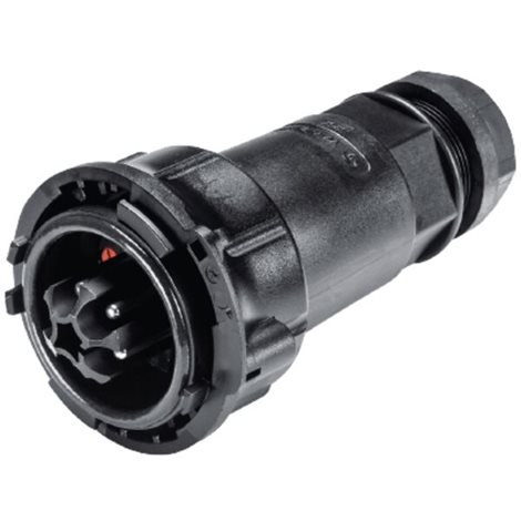 97.052.4053.1 Konektor 5pól. zástrčka, šroubové připojení, použití 250 / 400V s PE, 50A, d