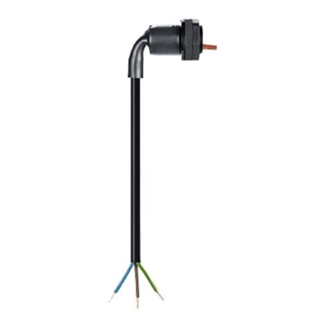 99.518.0000.7 3 pól. kabel MK-MONT do sloupu 6m se zásuvkou a hnědou aretací