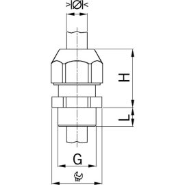 1555.20.1.08 Kabelová vývodka Syntec, plastová, světle šedá, závit M20