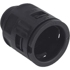 AG-5020.026.216 Hadicová spojka, plastová, černá, pro průměr 21,2mm