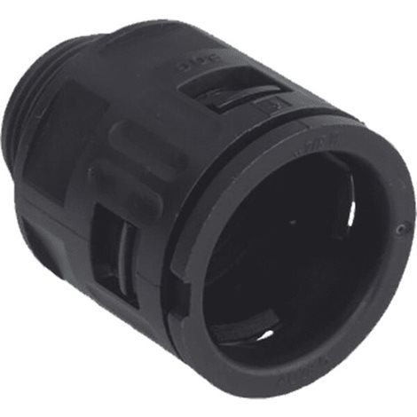AG-5020.026.216 Hadicová spojka, plastová, černá, pro průměr 21,2mm 1