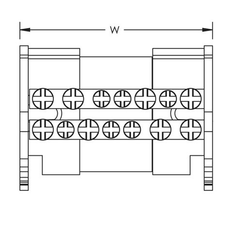 ER-BD 80/100 A 563900 Rozvodný blok dvoupólový 2