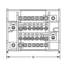 ER-TD 100/125A 563820  Rozvodný blok čtyřpólový TD100/125A