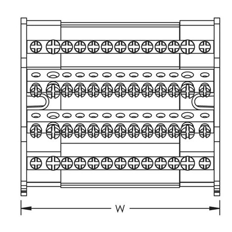 ER-TD 40 A 563740 Rozvodný blok čtyřpólový, TD40A 1