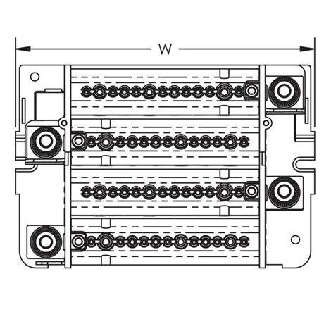 Rozvodný blok čtyřpólový TDL 250-400 A, 563995 5