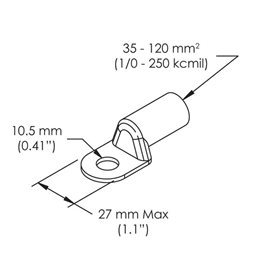 Rozvodný blok čtyřpólový TDL 250-400 A, 563995