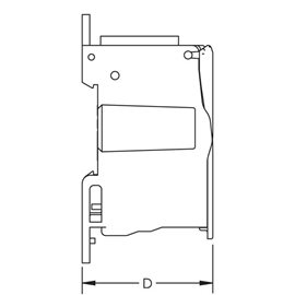 ER-UD 400A 569050 Rozvodný blok jednopólový UD400A 1x95-185/2x6-35, 5x2,5-16, 4x2,5-10
