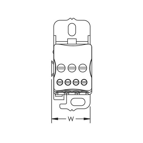 ER-UD 80A 569010 Rozvodný blok jednopólový UD80A 1x6-16/4x2,5-6, 2x2,5-16 4