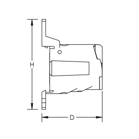 ER-UD 80A 569010 Rozvodný blok jednopólový UD80A 1x6-16/4x2,5-6, 2x2,5-16 2