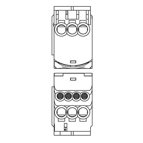 ER-UD 80A 569010 Rozvodný blok jednopólový UD80A 1x6-16/4x2,5-6, 2x2,5-16 3