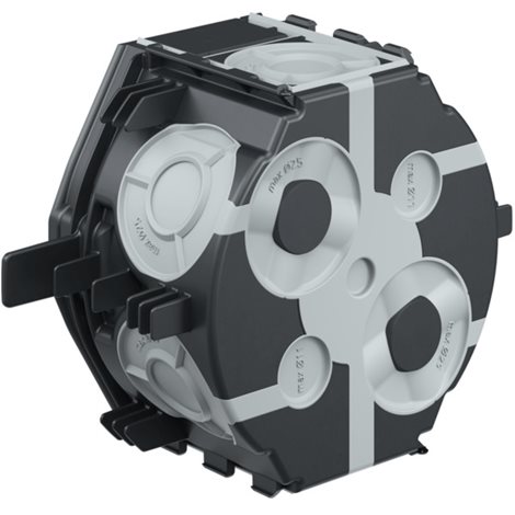 1055-86 Krabice pod omítku, UP1 ECON Fix CZ pro dvojzásuvku, hloubka 46 mm 3
