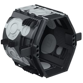 1555-86 Krabice pod omítku, UP1 ECON Fix CZ pro dvojzásuvku, hloubka 66 mm