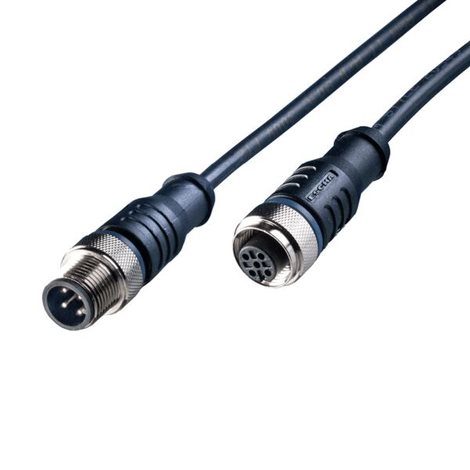 L2W-200100-02 Konektorový kabel PUR - 2,5 m; 4-pin; zástrčka M12 / zásuvka přímá M12; A-kódovaná  (2