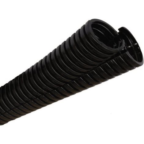 PPDC12-L Dělená hadice TWINCOR PP-mod UL94 V2  TWCF12PP NW12, černá, lehčená