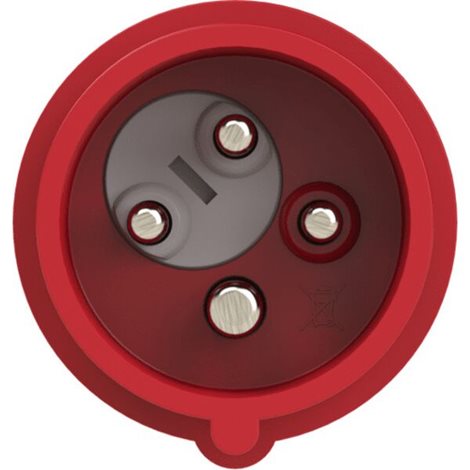 778242-6 Přívodka přístavná 4-pólová, 32A/400V, 6h, IP67 s měničem fáze 1