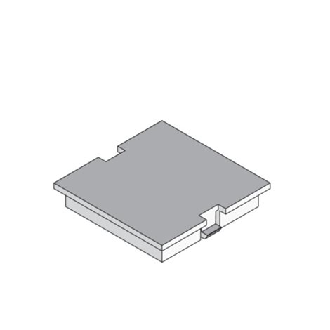 UAA-B 45 Záslepka 1 modul velikosti 45 x 45 mm