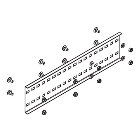 WPV 150S Spojka roštu, h= 145 mm, obsahuje: 4x KLS10x20, 4x FRSV10x20, 4x US10x21, 4x SEMSS 10