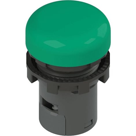 PZE-E61IL1A4110 LED monolitická signálka, plast. kroužek, 12-30 V AC/DC, zelená, bez symbo