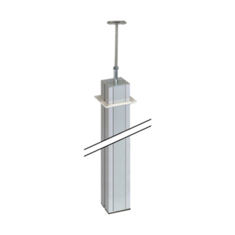 SIM-ALK2200/8 sloupek v= 3 + 0,5m,2komorový, 80x80 mm, hliník