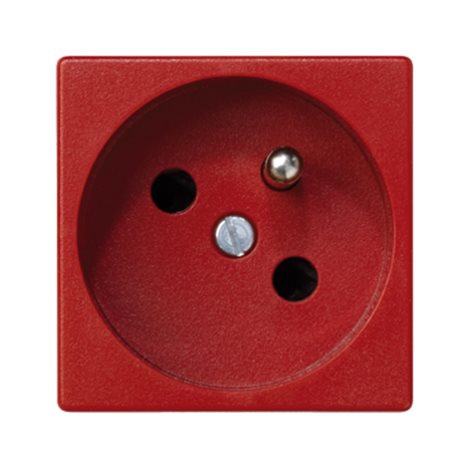 SIM-K22/6 zásuvka 230V červená