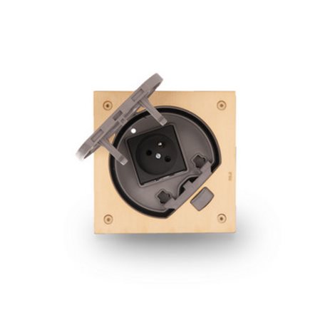 SIM-KSE2/23/71 Přístrojové víko K45 s manuálním zavíráním vč. 1x230V - IP66, barva mosaz