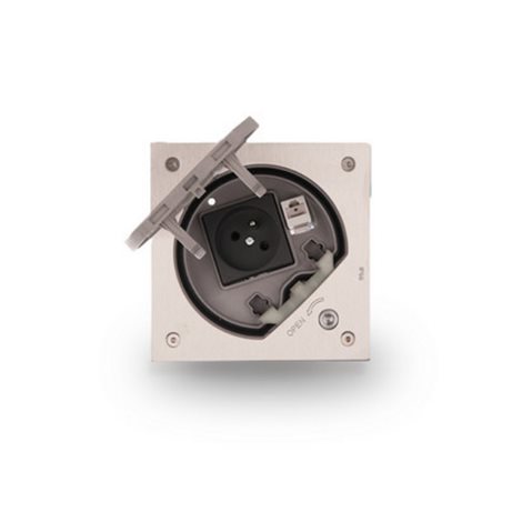 SIM-KSE25USEC/23/72 MECHANISM SUPPORT UNIT WITH FRENCH SOCKET WITH SECURITY LOCKER