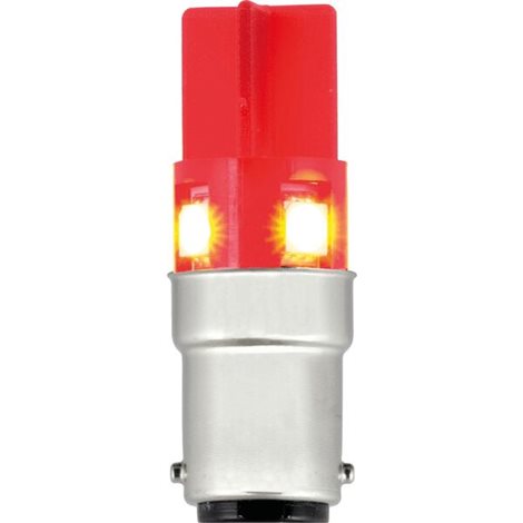 40943 TWS LED -žárovka BA15D , 24V, rudá, LD 4.5.4.WO
