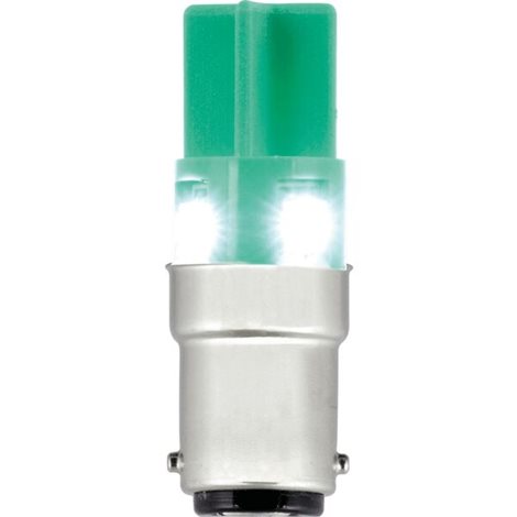 40944 TWS LED -žárovka BA15D , 24V, zelená, LD 4.5.4.WO