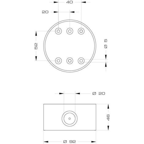 90368 vysoká základna PG 12/24 V, pro řadu M-LINE, světle šedá 1