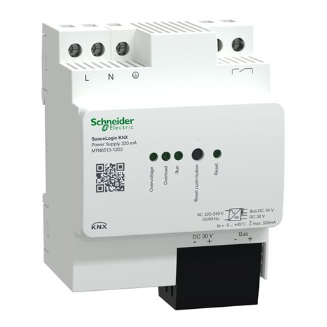 MTN6513-1203 Zdroj, Spacelogic KNX, REG-K/320 mA, bílý