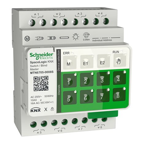 MTN6705-0008S SpaceLogic KNX SwitchBlind Secure Master
