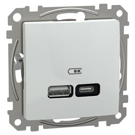 SDD111405 USB A+C rychlonabíječka 21W, Bílá