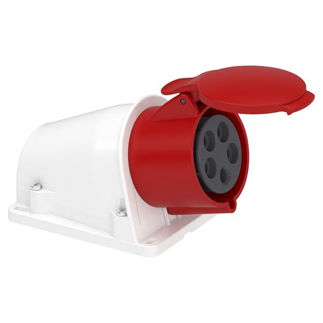 PKY32W435 Pratika průmyslová zásuvka-rychlá-úhlová-32A-3P + N + E-380...415 V AC-nástěnná