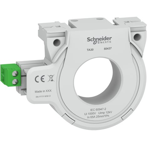 50437 TA30 30 mm Ie=65A Uzavřený toroid pro ochranu proti reziduálnímu proudu TA, O 30mm