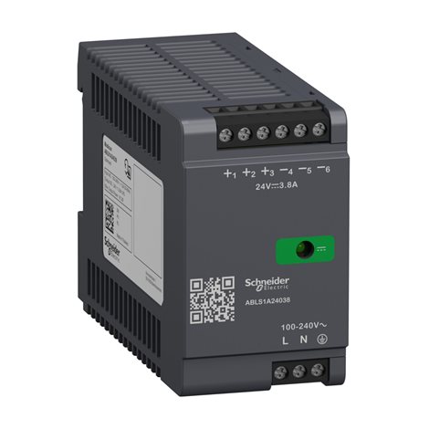 ABLS1A24038 Napájecí zdroj-Řada Modicon Opti, 24V, 3.8A 1f.
