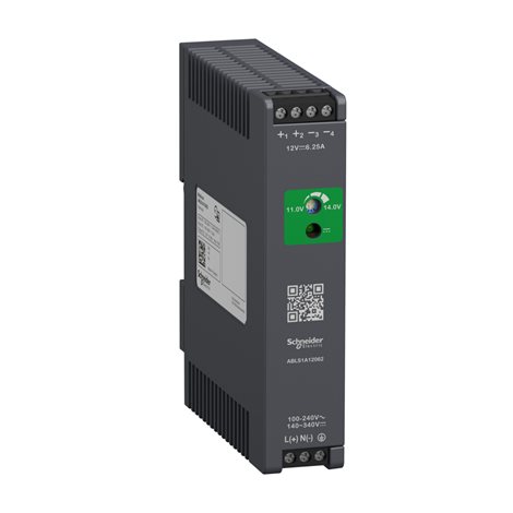 ABLS1A12062 Napájecí zdroj-Řada Modicon Opti, 12V, 6.2A 1 f.