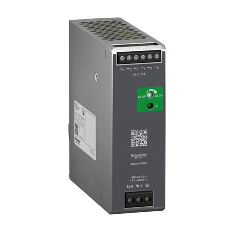 ABLS1A24050 (náhr. za ABL8REM24050) Napájecí zdroj-Řada Modicon Opti, 24V, 5A 1f.