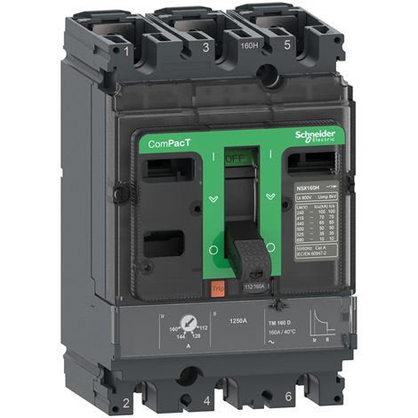 C10F3TM100 NSX100F 36kA AC 3P3D 100A TMD