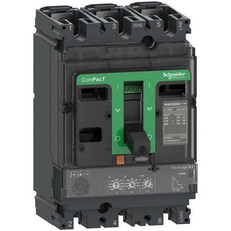 C25F32D250 NSX250F 36kA AC 3P3D 250A 2.2