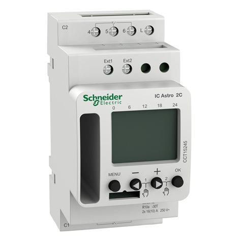 CCT15245 Acti9 IC Astro 2C SMART Programovatelný soumrakový spínač