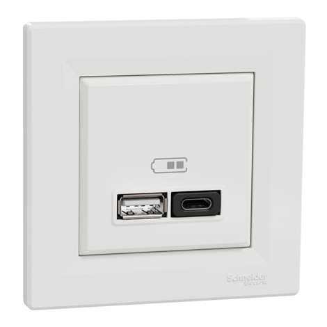 EPH2700421 USB A+C rychlonabíječka 45W, bílá