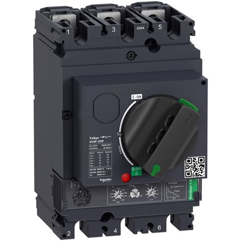 GV5P220F Motorový jistič 3P 100-220A 36kA