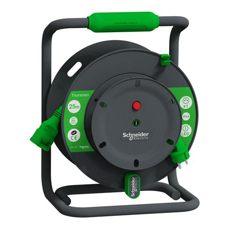 IMT33153 Prodlužovací gumový kabel na bubnu 25m 3G2.5 IP44, spojka