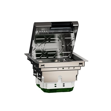 INS52121 Unica System+ - Podlahová krabice M kovová 4 moduly 45x45